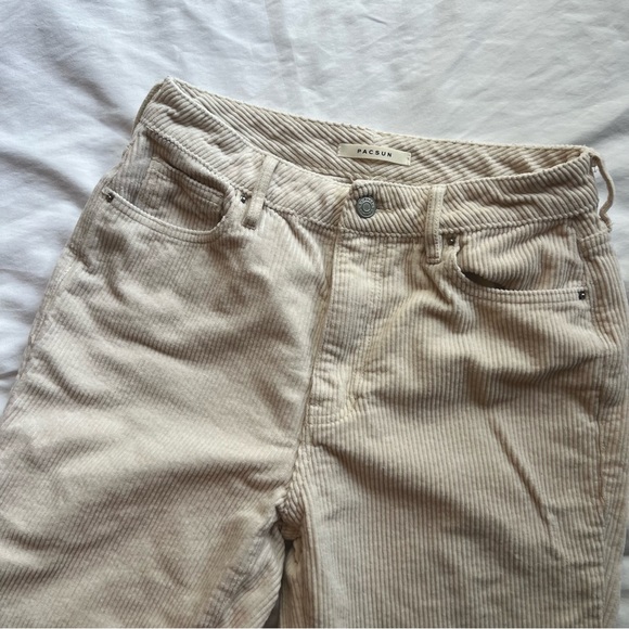 PacSun Corduroy Cream Mom Jeans - Picture 3 of 7
